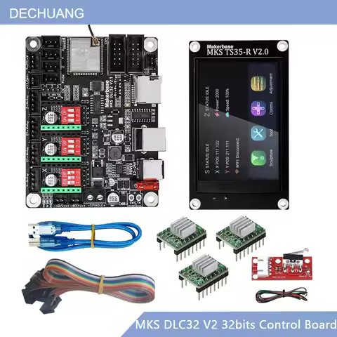 MKS DLC32 V2 GRBL Offline Wifi Controller TS35-R LCD Display 32bits CNC3018 MAX PRO Upgrade Kits for