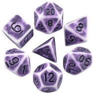 7pcs/set Retro Effect Polyhedral Dice Set Game Dice D4-D20 for D&D RPG,Role Playing Games, Board Gam