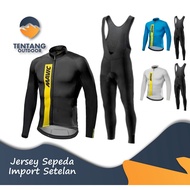 MAVIC BIB SET Imported Cycling Jersey Long Roadbike Jersey SET with Padding