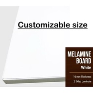 PAPAN CHIPBOARD PUTIH MELAMIN BOARD DENGAN ABS EDGING TEBAL 16mm