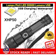 Lampu Picit LED 50000 Lumens Dengan USB Charging Waterproof