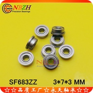 Ready Stock Sale NBZH Flange Bearing SF683 F683ZZ F683-2RS DDLF730ZZ 3 * 7 * 3mm