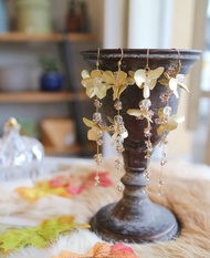 金屬花朵 捷克玻璃 水晶 鍍金