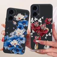 Case For Motorola Moto G24 Power Cover Fashion Flowers Soft Silicone Protective Shell For Motorola M