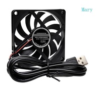 Mary 5V USB PC Router Fan 80mm Cooling Fan Brushless Portable Cooling Fan Replacement