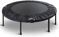 Home Office Trampoline 40 Inch for Adults Foldable Mini Fitness Rebounder Trampoline with Safety Pad Indoor Outdoor Jumping Yoga Trampoline for Adults Kids