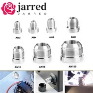 JARRED Silver Male Aluminium Weld, Aluminum AN4-AN20 Straight Male Weld Fitting Adapter, High Qualit