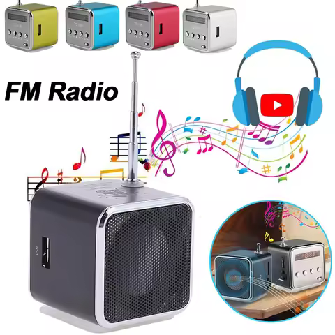 TD-V26 Mini Portable Sound Speaker TF Card FM Radio AUX Stereo Music Player Bluetooth Speaker For PC