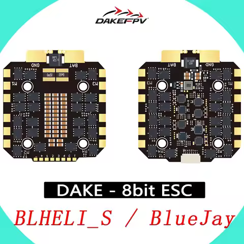 DAKEFPV BLHEL_S Bluejay 12S 100A 8bit ESC 30X30mm Ture BIG Current 12S 100A FPV ESC For 15inch 18inc