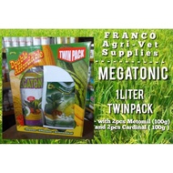▤ ☩ Megatonic ( 1 Liter ) Twin Pack with Metomil Insecticide and Cardinal Insecticide
