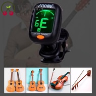 WILLIS Acoustic Guitar Tuner, Chromatic Rotatable Electric Digital Tuner, Tone Tuner for Electric Urikri LCD Display Electronic Professional Digital Guitar Tuner Violin
