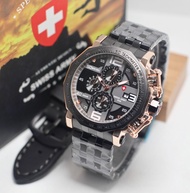 Jam tangan SWISS ARMY PRIA CHRONOGRAPH SA2730-Jam tangan Original Quality Water Resistant 1ATM (10M)