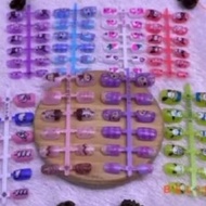 Children's Toys Fake Nails/Fake Nails Labubu Character Labubu Nails