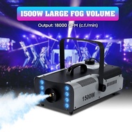 1500W LED Smoke Machine Remote Control Fog Ejector DJ Party Wedding Stage Lighting Effect Spray Equi