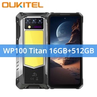 Oukitel WP100 Titan Rugged Phone 33000mAh 66W Charger 200MP Camera Built-in Projector Camping Light 