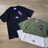 優惠預訂 3色選 the north face purple label logo 短袖純色 tee