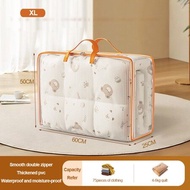 EUNICE Large Capacity Foldable Storage Bag Waterproof Transparent Clothes Storage Box Reusable Dust-
