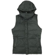 wjk Double J.K. 日本製造 Memory Twill 羊皮連帽羽絨背心，2008 cf02S L，黑色，原價：¥94,700，羊皮外套，二手