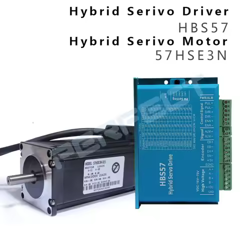Nema 23 Closed-Loop Servo Stepper Motor 3N.m 57 Hybrid 2-Phase 132mm Electrical Equipment 57HSE3N+HB