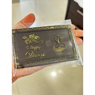 Diwali Chocolate - Happy Diwali embossed plain dark chocolate bar
