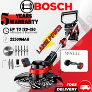 Bosch เครื่องตัดหญ้าไฟฟ้าไร้สายทรงพลัง 388V เครื่องตัดหญ้าแบบชาร์จไฟได้ 2 แบตเตอรี่ลิเธียม