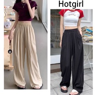 【READY STOCK AT Johor】 Hotgirl⭐Pleated Pants Drapey Slouchy Loose-fitting High-waisted Casual Pants