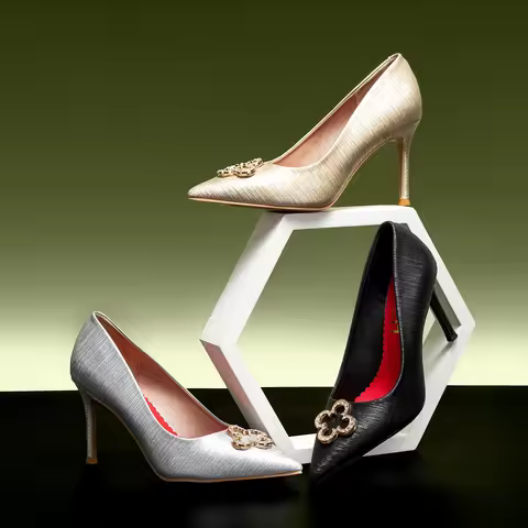 Business Party Basic Metal Decorative High Heels Fashion Classic Luxury Design Women's New High Heel
