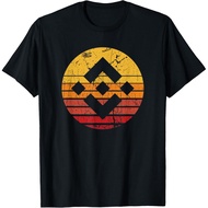 Men's cotton T-shirt Binance Coin BNB Retro Crypto HODL Cryptocurrency Binance T-Shirt High quality 