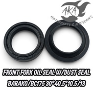 JC MOTORPARTS FRONT FORK OIL SEAL W/DUST SEAL FOR BARAKO/BC175 30*40.5*10.5/13 FOR MOTORCYCLE