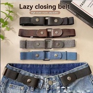 [Gift] Belt buckle for jeans, no elastic buckle waist belt for Women/Men