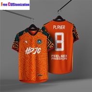 2026 NEW Design Jersey Custom Name 3D Futsal Football Jersey Baju Football Lelaki Malaysia Team Outd