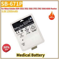 100% New SB-671P High Quality Medical Battery 9.6V 2900mAh for Nihon Kohden BSM-3532 3552 3562 3753 
