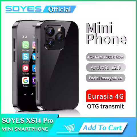 SOYES XS14 Pro 3.0 Inch 4G Mini Smartphone Android 9 Dual Sim Face ID Dual Camera WIFI Bluetooth FM 