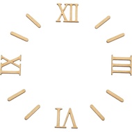 PATIKIL Wooden Clock Numbers Kit, 1.18inch Self Adhesive Clock Numbers Accessories for DIY Digital C