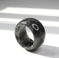 冰烏雞翡翠扳指 | 國際17.5圍 | 天然緬甸玉A貨翡翠 | 送禮