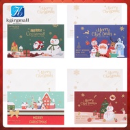 Santa Claus Invitation Card Money Gift Cards Christmas Xmas Greeting Blessing Boxed 4 Set kgirgmall