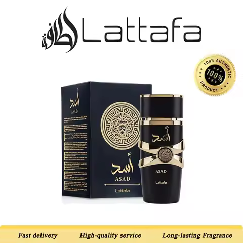 Lattafa Perfumes Asad Unisex Eau De Parfum Spray 3.4 Ounce Cologne Persistence Arabian women's perfu