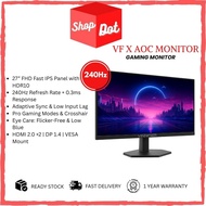 AOC Vinnfier Gaming Audio Speaker X AOC Monitor 27" 27G11ZE2 Fast IPS FHD HDR10 Adaptive Sync 240Hz 
