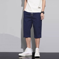 Men Three Quarter Pants Casual Shorts Summer Youth 3/4 Pants Korean Men Sports Short Pants 4 Colors