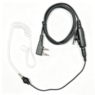Acoustic Tube Surveillance Earpiece with PTT Mic, 2-Pin Two Way Radio Headset Compatible with BF-888