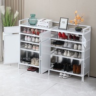 QM🌹Aluminum Alloy Shoe Cabinet New Home Doorway Living Room Outdoor Corridor Balcony Shoe Cabinet Sun Protection Moistur