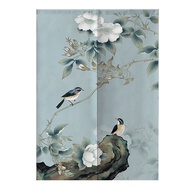 Japanese Noren Door Curtain Fengshui Ink Painting Entrance Curtain Restaurant Kitchen Living Room Polyester Doorway Curtains