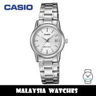 Casio LTP-V002D-7A Quartz Silver Dial Stainless Steel Women's Watch LTPV002D LTPV002D-7A LTP-V002D-7