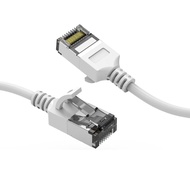 Cable Central LLC Cat8 Slim Ethernet Cable U/FTP 0.5 ft (20 Pack) White - RJ45 Computer LAN 30AWG Ca