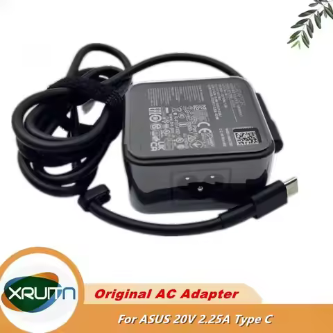 Original ADP-45XE D 20V 2.25a 45W Type-C USB-C ADP-45XE B AC DC Adapter for Asus Laptop Power Supply