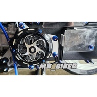 HYPERTECH CVT CNC SPINNER WITH ALUMINIUM COVER & NETTING FOR NVX V1 & NVX V2 COVER CVT ENGINE COVER 