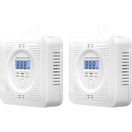 Carbon Monoxide Detectors, 2pcs CO Alarm Detector, Carbon Monoxide Alarm(Batteries NOT Included)