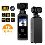 1080P 4K HD Camera 270 Rotatable Mini Camcorders Outdoor Sports DV With Waterproof Case Video Recorder Camcorder Recording