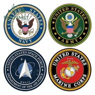 EARLFAMILY 13cm U.S. American Army Navy Land Force Sign Logo Car Stickers Sunscreen Decal Occlusion 