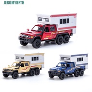 JEROMYBF Pullback Car Toy, Motorhome Open Doors RV Car Model, Classic Alloy Diecast Camper Van Simul